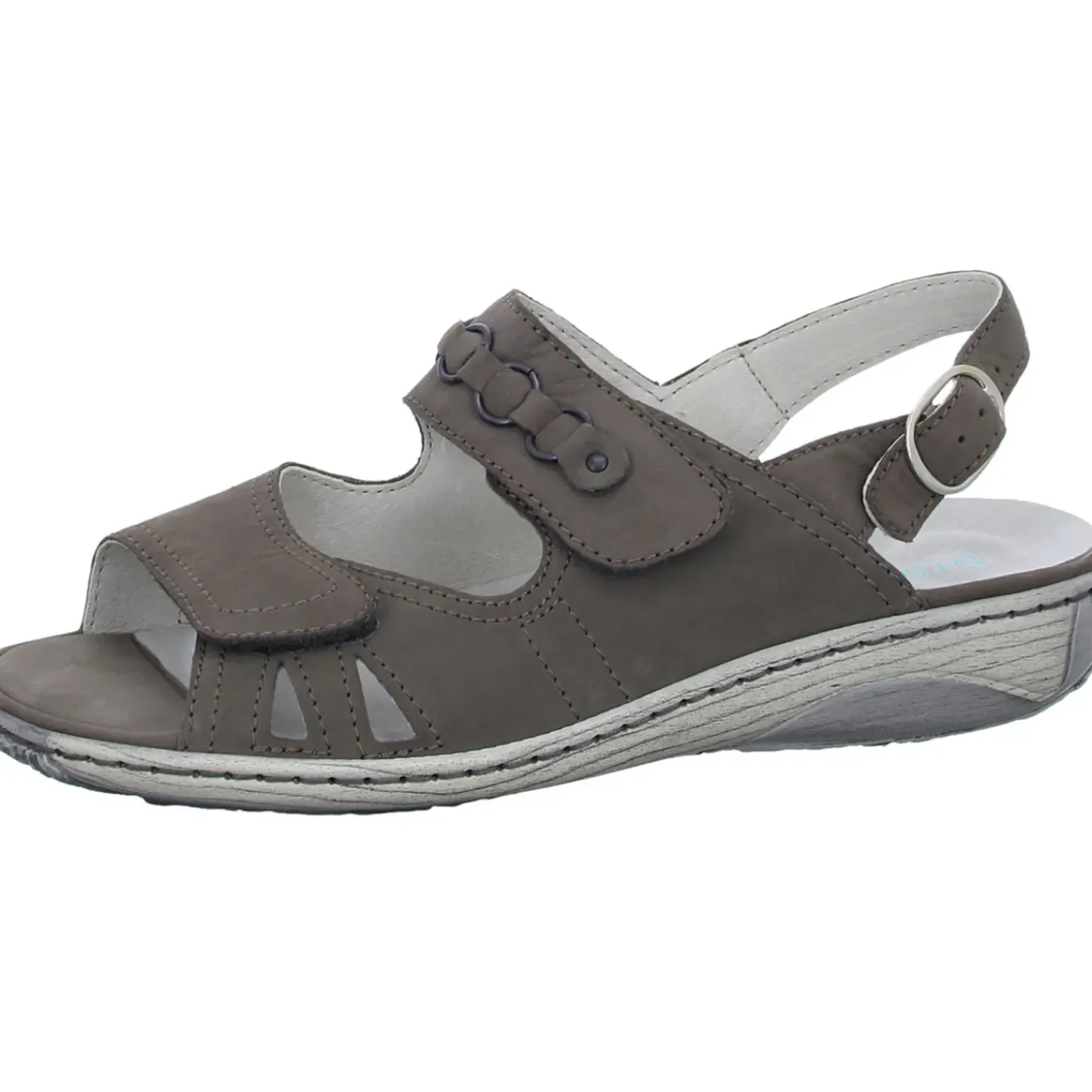 Waldläufer Sandalette mit Mehrweite bis 30mm Sohlenhöhe Garda